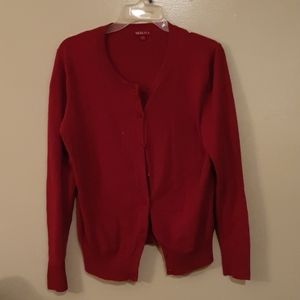 Red Long Sleave Sweater